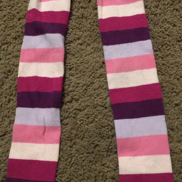 Vintage Gymboree Pretty in Plum striped tights Age 5-7 - Picture 5 of 6